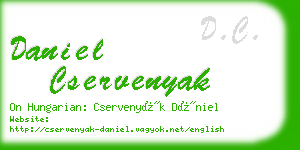 daniel cservenyak business card